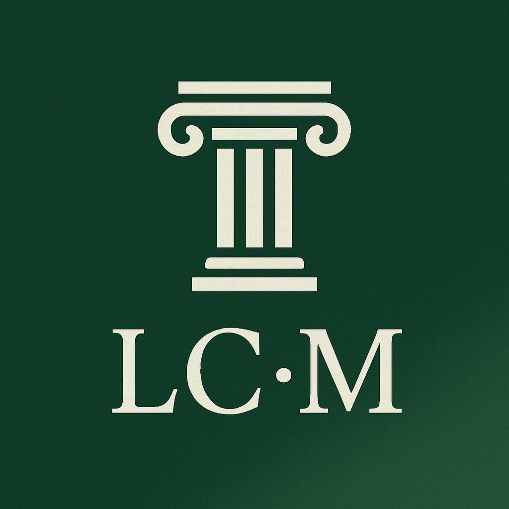 Logo del Estudio Jurídico LCM - Símbolo de profesionalismo y excelencia legal en Córdoba